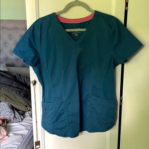 Caribbean Blue scrub top